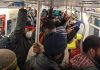 New York MTA Train – Evening rush hour on the #2 train nyc train coronavirus